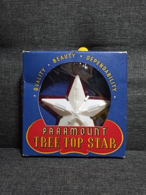 Paramont Tree Top Star General Electric Vintage Christmas With Box