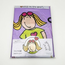 Vintage GROOVY CHICK Bang On The Door Single Duvet Cover & Pillow Case - NEW