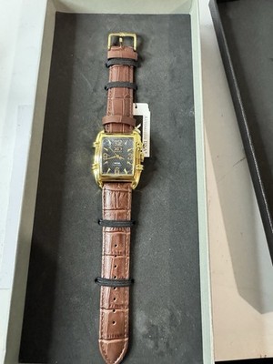 XO Retro Men's Certified 1955 Mercedes 300SL Gullwing DNA Tank Gold Black Dial B