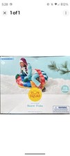 Sun Squad - Inflatable Snow Tube 36   91.4 cm Easy Grab Handles Checkered New