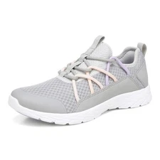 Women's Vionic Brisk Zeliya Grey Mesh US 6.5 New In Box Save Big