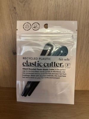 KITSCH Eco-Friendly Elastic Cutters 3pc Set - Black
