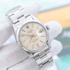 Rolex Oyster Perpetual Date ref. 1500 34 mm - Silver Dial V II - Oyster bracelet