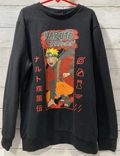 Vintage Naruto Sweatshirt Sweater Shippuden Collection Black 2002 VTG Anime