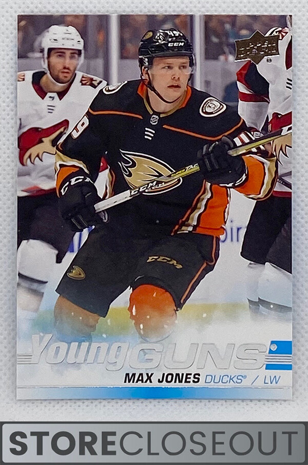 2019-20 Upper Deck #242 Max Jones Rookie Young Guns RC Anaheim Ducks