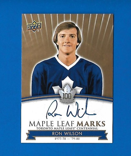 2017-18 TORONTO MAPLE LEAFS CENTENNIAL LEAF MARKS AUTOGRAPH & AKA CARD SEE LIST - Picture 80 of 91
