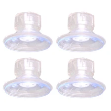 4PCS Clear Plastic Suction Cup Sucker Pads with a Bolt Wall Hangers for Kitchen
