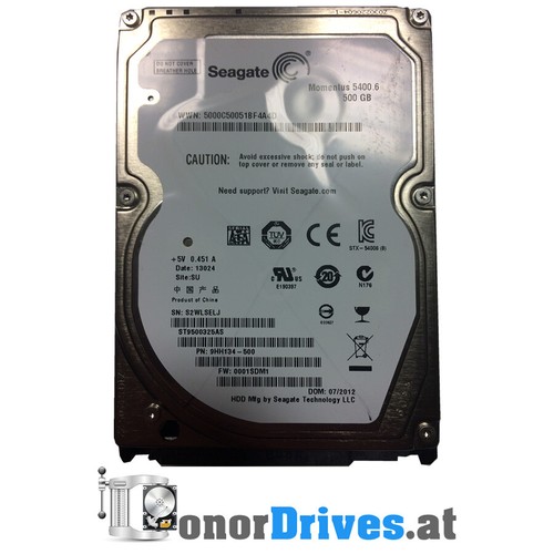 Seagate Momentus ST9500325AS - 500 GB - SATA - 9HH134-500 - PCB 100664637 Rev.A*