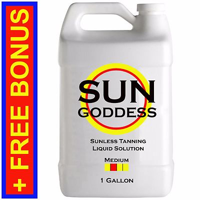 SUN GODDESS - MEDIUM - 1 GALLON - Spray Tan Solution Sunless Tanning Self Tanner