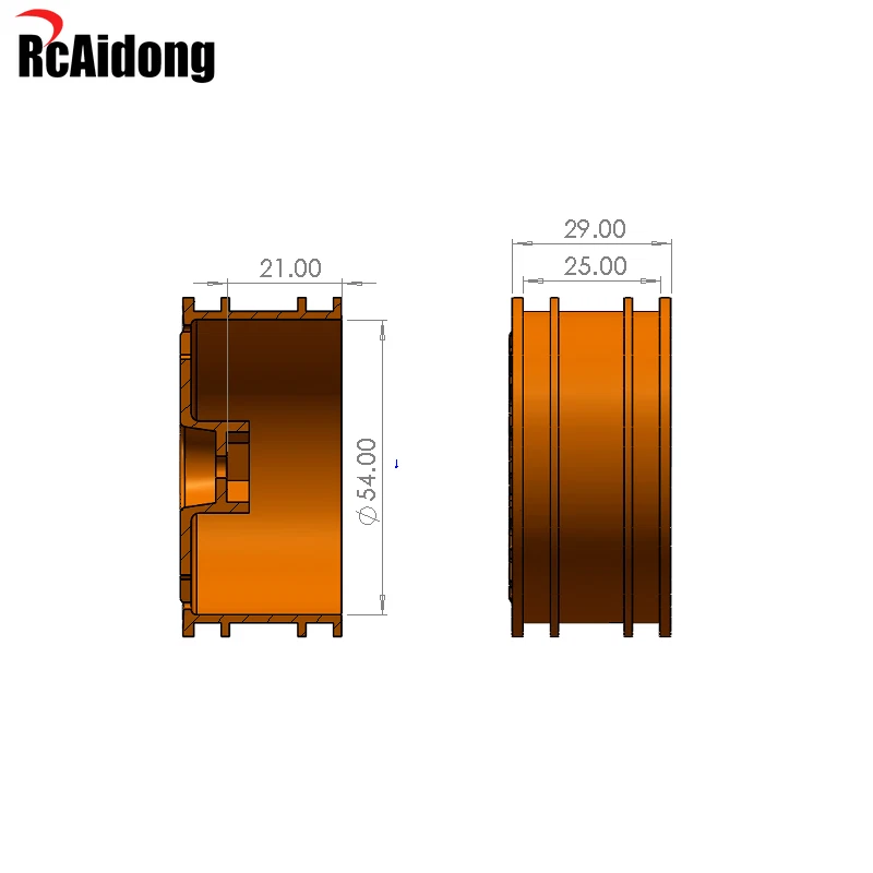 Aluminum Dish RC Wheel Rims for Tamiya TT-02B TL-01B DF-03 1/10 RC Off Road Car - Bild 2 von 4