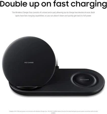 SAMSUNG Wireless Charger DUO Fast Charge Pad, Phones & Selective Samsung Watches