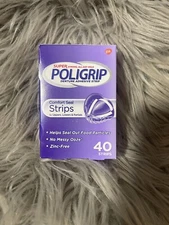 🆕Super Poligrip Comfort Seal Strips  40 each By Super Poligrip Exp: 11/27