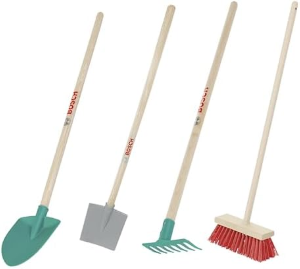 Theo Klein 2794 Set di attrezzi da giardinaggio Bosch I Composto da pala, rastre