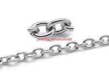 10meter 4.5mm Oval Rolo Link Chain Stainless Steel Jewelry Finding Chain in bulk