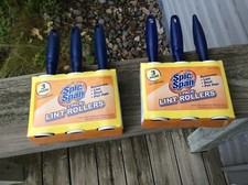 LOT OF 2 - SPIC  SPAN 3 PACK LINT ROLLERS 40 SHEETS EACH - 120 TOTAL SHEETS