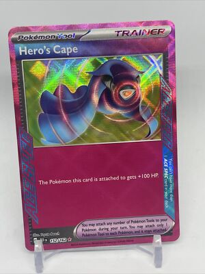 hero's cape pokemon card value Hero's Cape 152/162 Ace Spec SV Temporal Forces Pokemon English NM
