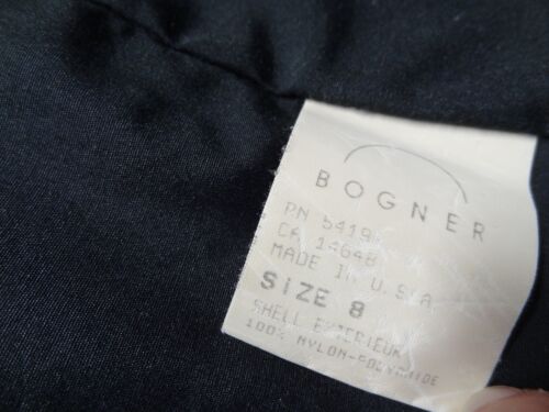 Bogner 8 M Black Full Zip Snap Mock Neck Hooded Jacket VTG Layerlite 80 Ski Coat - Picture 13 of 15