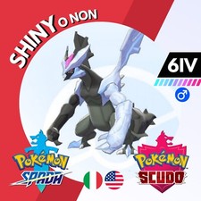 Kyurem Nero Shiny o Non 6 IV con Zekrom Legit Pokemon Spada Scudo Sword Shield