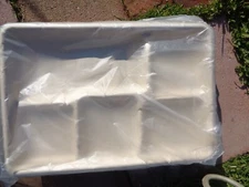 25 Lot Current Issue Cardboard Disposable Military Mess Meal Tray Plate Camping