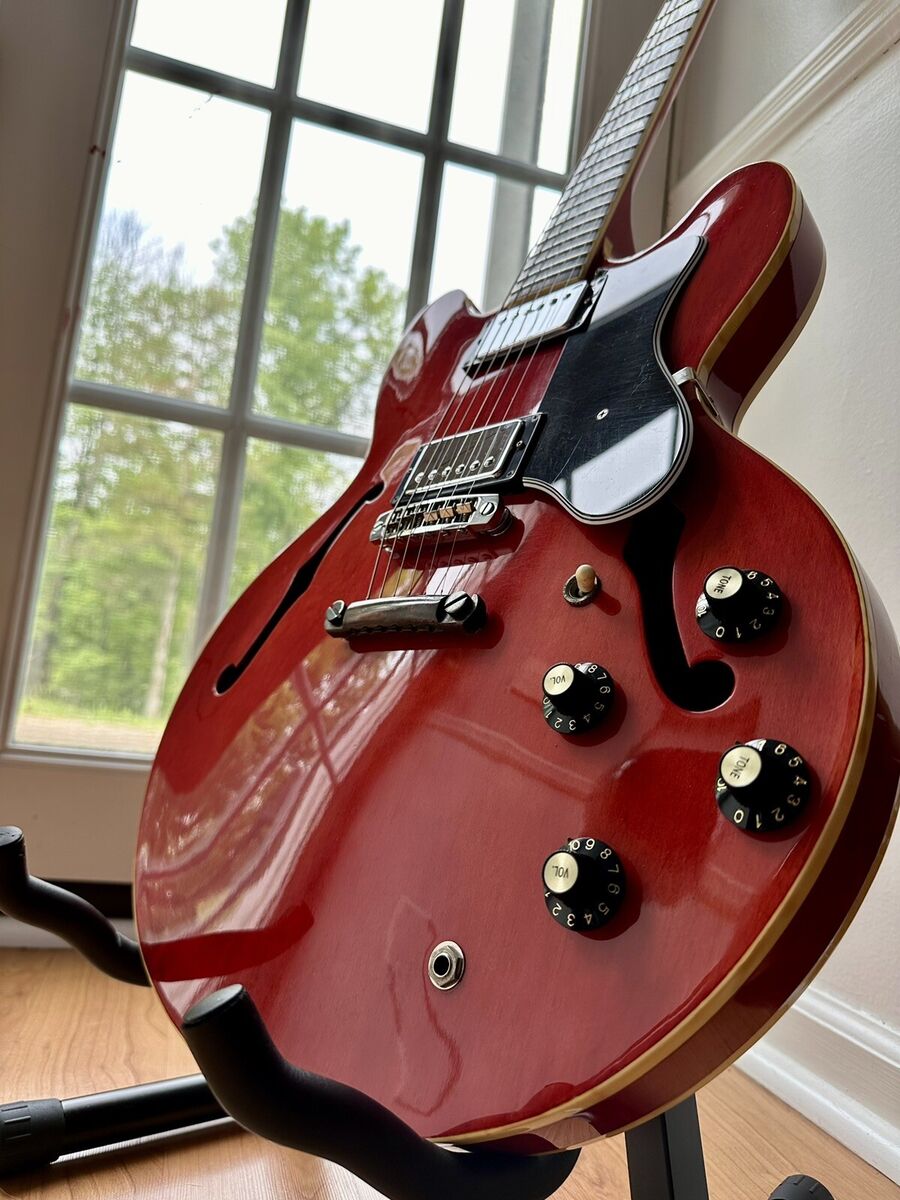 Late 70s Epiphone Riviera MIJ Matsumoku BlueLabel, ExtrRare Late 70s Epiphone Riviera MIJ Matsumoku BlueLabel, ExtrRare