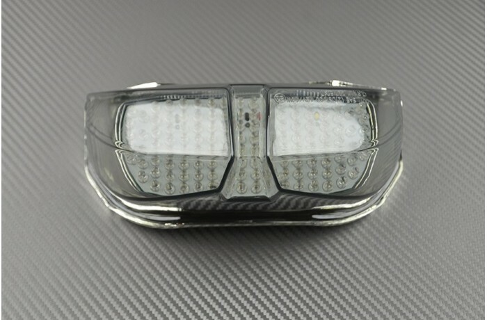 Feu arrière LED fumé avec clignotants pour moto Yamaha FZ8 N de 2010 à 2016