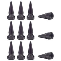 12 X You.S Reifenventile Ventilkappen Spike Schwarz FüR PKW LKW Motorrad