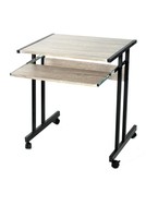 Black / Grey Oak Finish Mobile Computer Desk Table Laptop Student Workstation... on sale Black / Grey Oak Finish Mobile Computer Desk Table Laptop Student Workstation... on sale