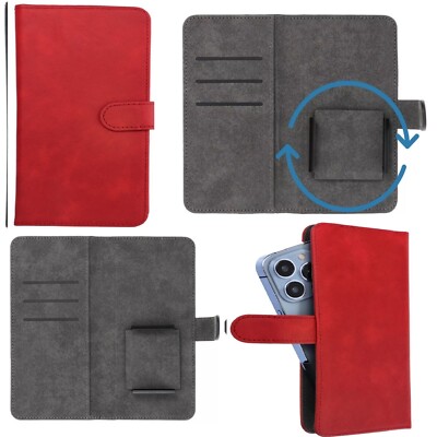 Für Motorola Moto G5s Plus - Common Handy Klapp Tasche SchutzHülle Etui Case Rot