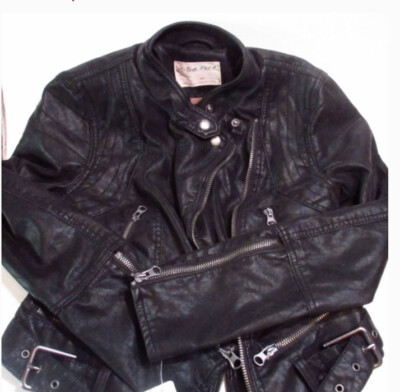 Free People Fenix  Moto Jacket Black X Small NWT          C