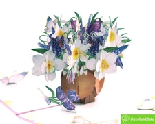 Healing in Full Bloom, Pop Up Card, 3D Popup Greeting Cards for all occasion