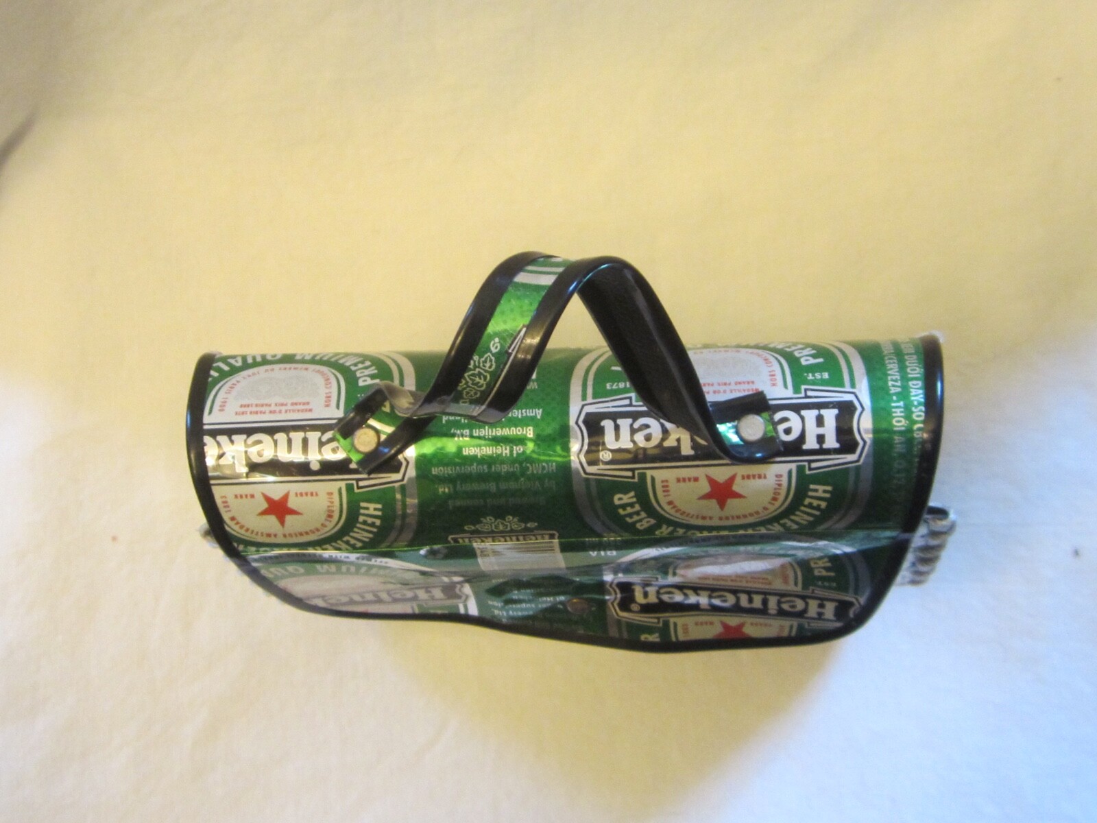 Handmade Heineken Beer Can Handbag Purse Vietnam Brew… Gem