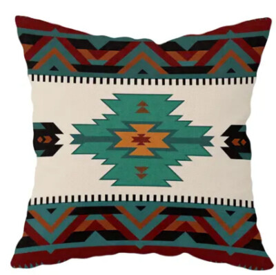 HORSE & WESTERN GIFTS HOME DECOR SOUTH WESTERN AZTEC  CUSHION COVER 18'' 45cm a