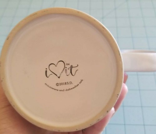 Marca I Love It: taza de café azul y blanco con pájaro en relieve - nueva con envío gratuito - Imagen 7 de 9
