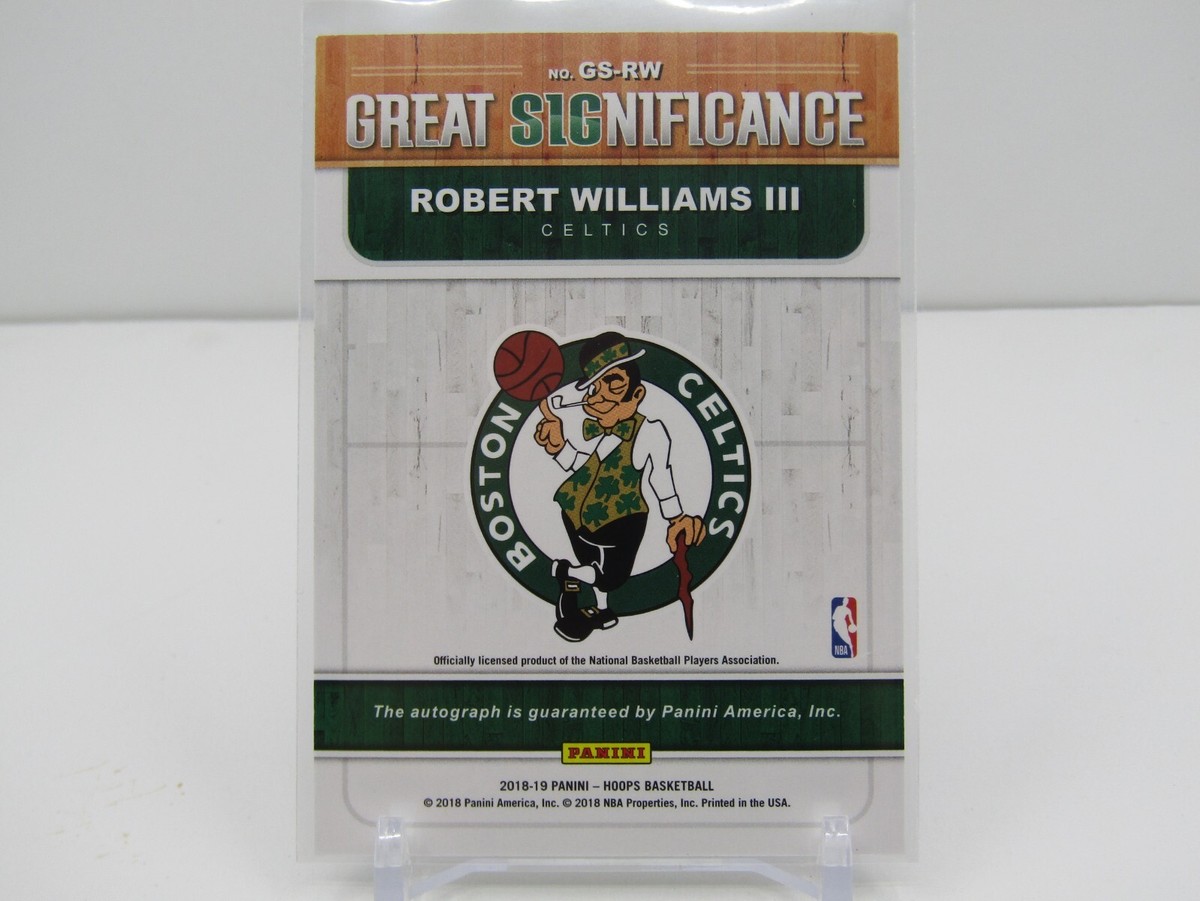 Robert Williams ポストカードセット ROBERT WILLIAMS 2019 NBA HOOPS GREAT SIGNIFICANCE AUTOGRAPH
