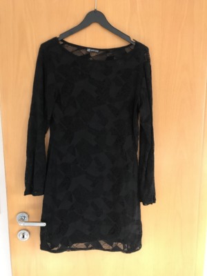Tunika Longshirt Mini Kleid Oppose Schwarz 40