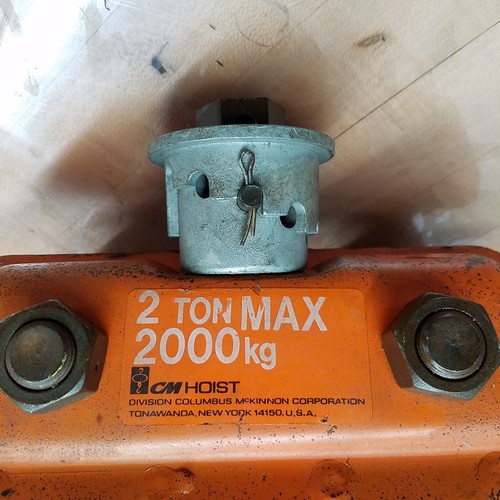 CM Paranco Serie 632, Carrello i-Beam 2 Ton Raggio Chiuso Cuscinetto a Sfera - USATO - Foto 3 di 8