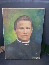 Portrait of Priest Georges Dariet Belfort August 1926 Oil on Canvas