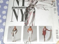 McCALL'S 5716 MISSES WRAP JACKET EVENING DRESS IN 2 LENGTHS PATTERN-UNCUT--8