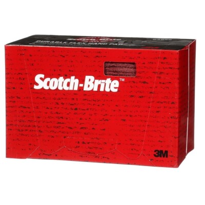 3M Scotch Brite 64660 Scuff Pads Ultra Fine Grey Hand Sanding Pads 25/Box