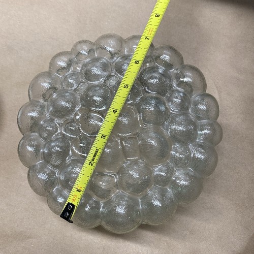 RARE FIND VINTAGE / ANTIQUE BUBBLE CIELING GLASS WALL LIGHT - Picture 9 of 10