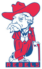 Mississippi Ole Miss Rebels Weather Resistant  Vinyl Die Cut Sticker Decal 02