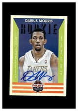 2012-13 Panini Past and Present Signatures Autograph 189 Darius Morris RC Lakers