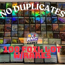 100 FOIL Magic the Gathering Cards lot Instant Collection MTG ALL FOILS W/Rares