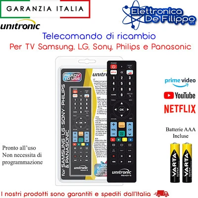 UNITRONIC TELECOMANDO UNIVERSALE LG PER TV 49LH590V