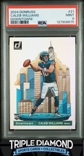 2024 Panini Donruss Caleb Williams Rookie Downtown! SP Case Hit PSA 9 FD197