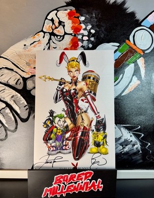 Harley Quinn Bunny Jamie Tyndall Variant Double Signed W/COA (White Widow)
