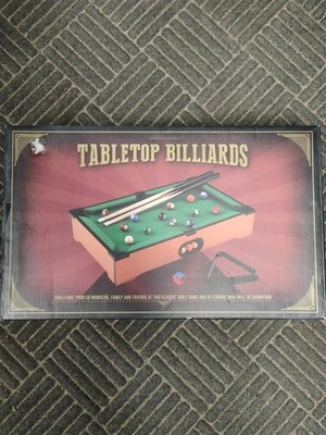 2017 Tabletop Billards Pool Table Game 20''x 12 ''x 4'' Game Room Complete 