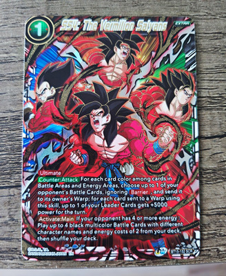 Bandai Dragon Ball Super SS4: The Vermilion Saiyans BT15-152 SCR Extra EN