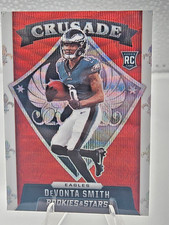 2021 Panini Rookies & Stars Crusade DEVONTA SMITH #CR-25 Red Wave Prizm (RC)