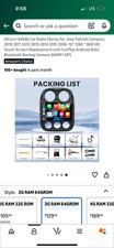 2010 -2016 Jeep Patriot or Compass Touch Screen Replacement with CarPlay Android